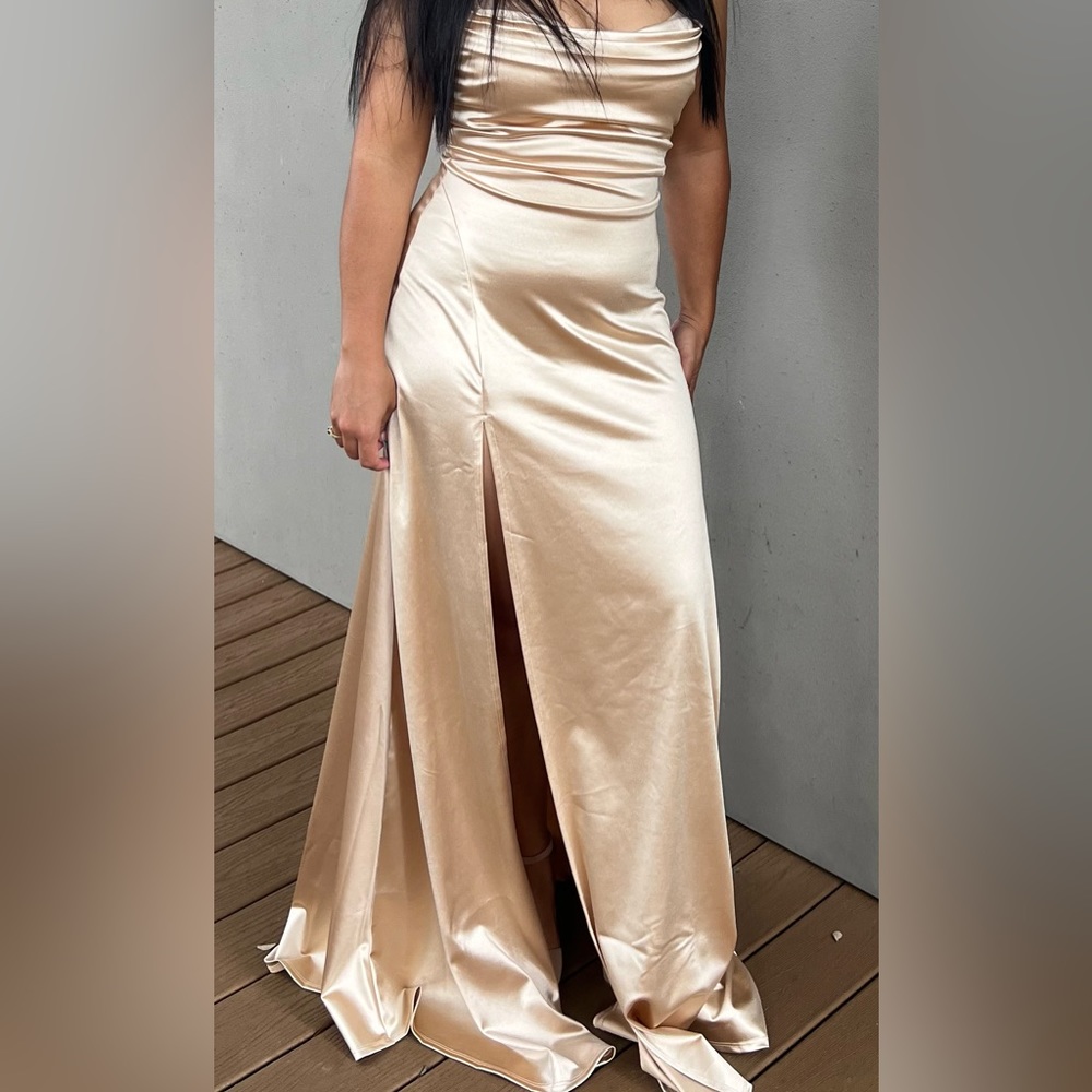 Gold Windsor dress